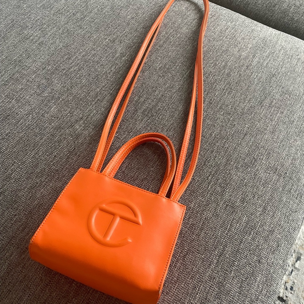 Telfar Small Shopper Tote in Bright Orange
